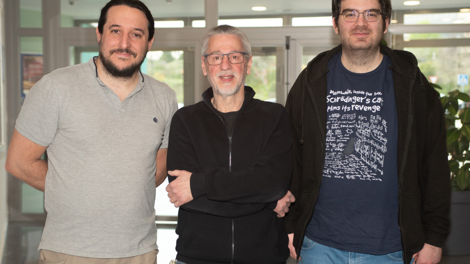 Members of the Paulino Gomez-Puertas group posing together