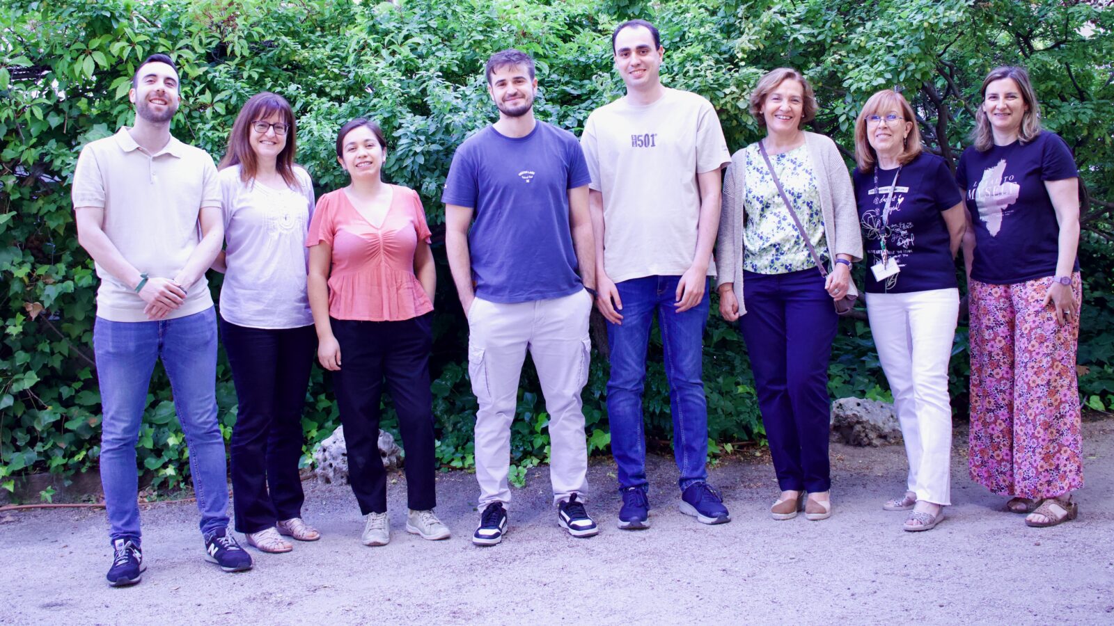 Members of the M. Martin group posing together