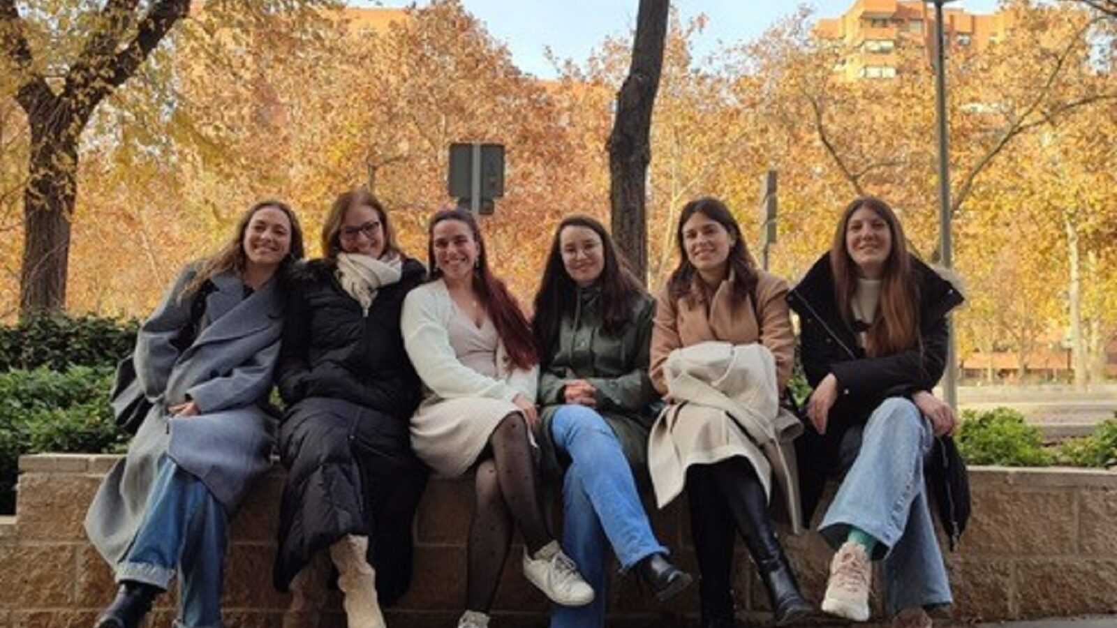 Members of the Silvia Martín Puig group posing together